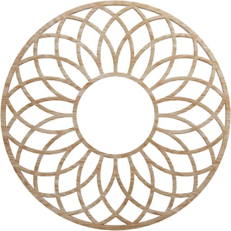 Ekena Millwork Cannes Wood Fretwork Pierced Ceiling Medallion, Red Oak, 22"OD x 7 1/2"ID x 1/4"T CMWP22X22X0250CNRO
